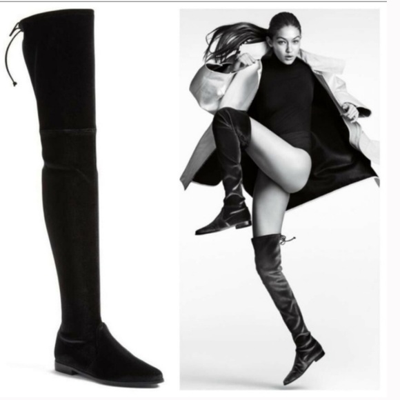 MARC FISHER Over the Knee Velvet Boots - Picture 1 of 8